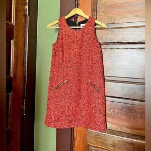LOFT 0Petite Wool burnt orange Dress
